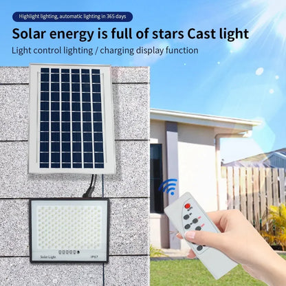 Luzes solares para jardim externo Refletor LED.