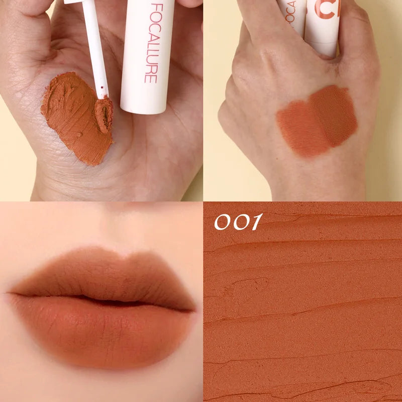 Atacado FOCALLURE Velvet Matte Batons À Prova D'água Lipclay Batom Líquido.