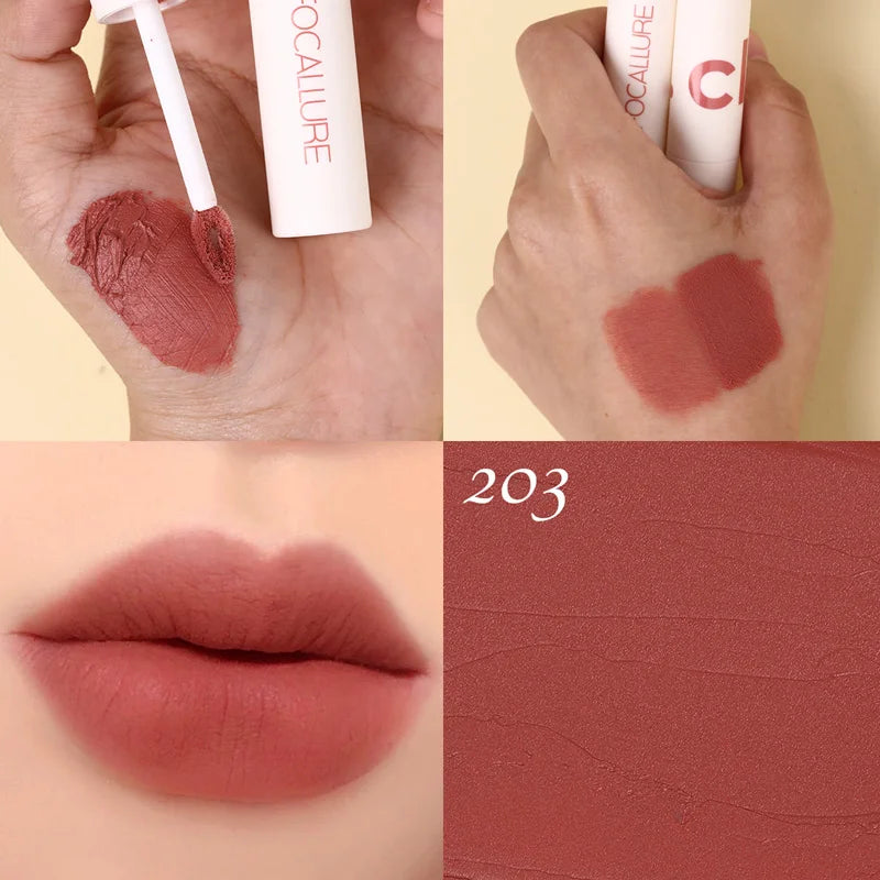 Atacado FOCALLURE Velvet Matte Batons À Prova D'água Lipclay Batom Líquido.