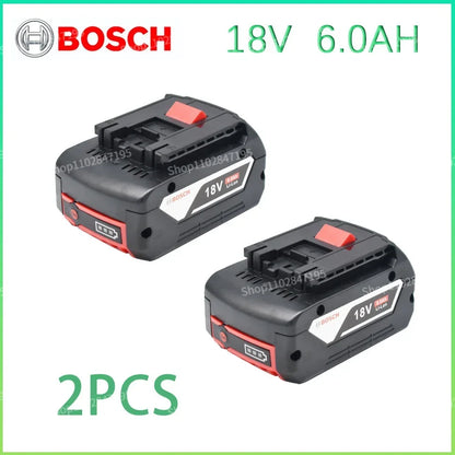 Bateria de lítio original BOSCH 18V, pacote de bateria Bosch 6.0AH.