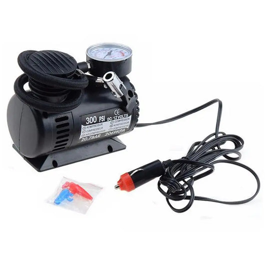Compressor de ar portátil para carro, 300 psi, bomba de ar de 12 V.