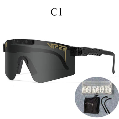 Com estojo UV400 Óculos de sol para ciclismo, esportes ao ar livre.