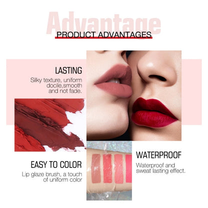 Batom Matte e Batom Líquido 12 Cores Maquiagem Brilho Labial.