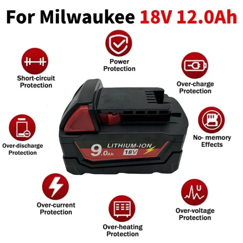 bateria de ferramenta elétrica Milwaukee M18, carregador, Milwaukee 18V.
