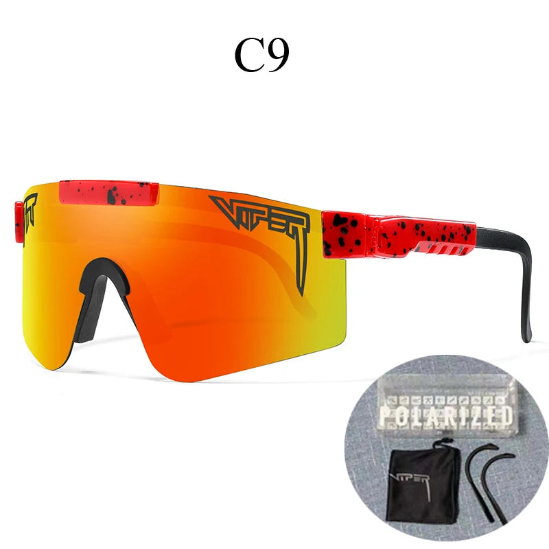Com estojo UV400 Óculos de sol para ciclismo, esportes ao ar livre.