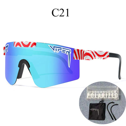 Com estojo UV400 Óculos de sol para ciclismo, esportes ao ar livre.