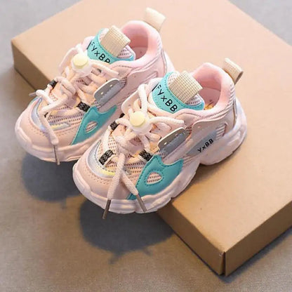 tênis casuais de malha,Tamanho 21-36 Sapatos de bebê para meninos e meninas,