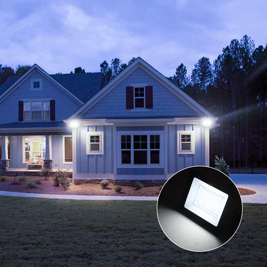 Refletor Holofote Externo Luminária LED 10W 20W 30W 50W 100W AC220V.