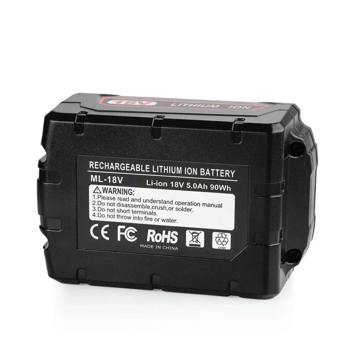 Bateria de lítio de substituição para Milwaukee M18 18V 12,0Ah 9,0Ah.