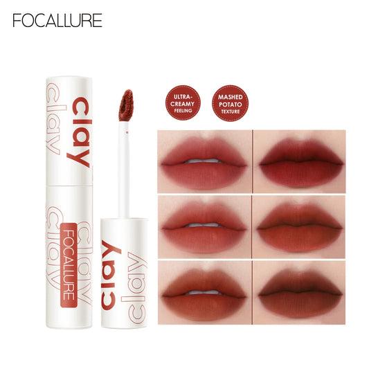 Atacado FOCALLURE Velvet Matte Batons À Prova D'água Lipclay Batom Líquido.