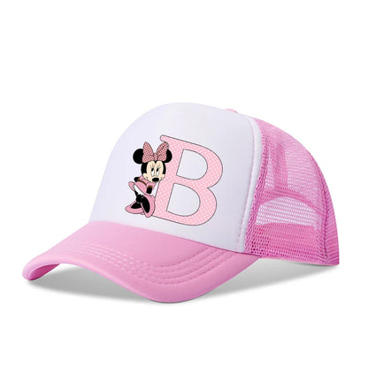 Boné de beisebol com letras da Minnie Mouse da Disney ,anime, desenho animado