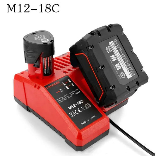 Carregador de bateria de íons de lítio M12-18C para Milwaukee 12 V.