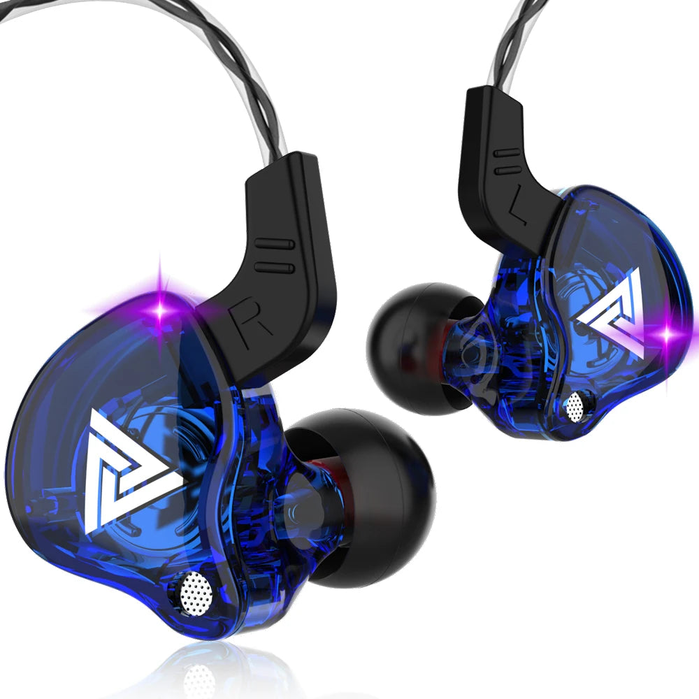 Fones de ouvido com fio de 3,5 mm QKZ AK6 HiFi com qualidade.
