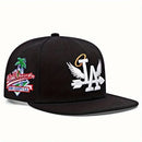 Boné de beisebol bordado unissex da moda LA, 1/2/3/4 peças, estilo snapback