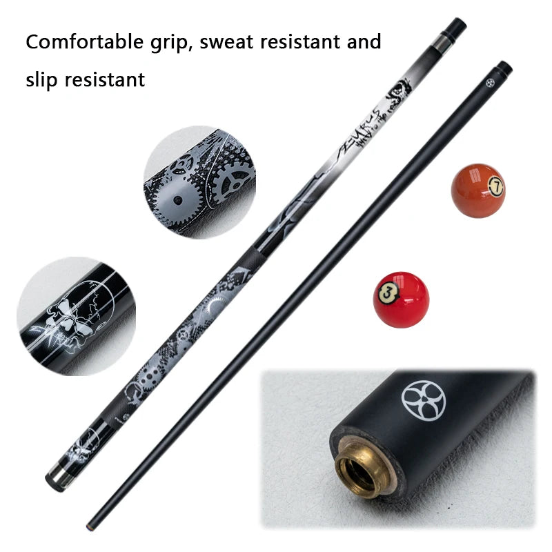 Taco de bilhar de carbono de nível profissional com ponta de 13 mm