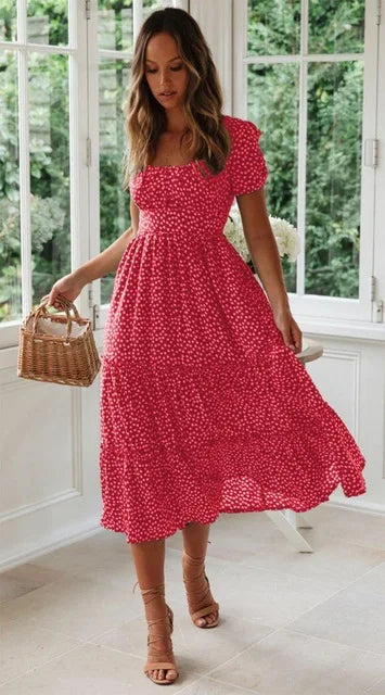 Vestidos com manga e estampa fofa