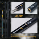 Taco de bilhar profissional de carbono com ponta de 13 mm, cabo de couro