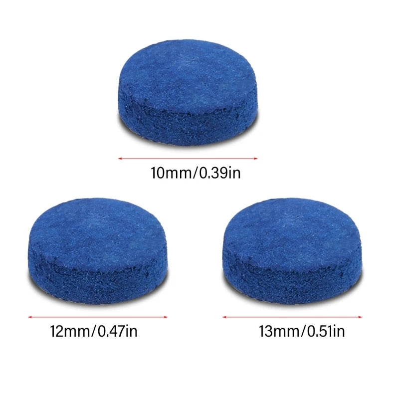 20Pcs Pool Billiard Cue Tips Pool Tips Snooker Cue Tips Pool Replacement Tips for Billiard Pool Cue Supplies