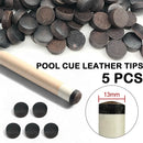 Pontas de taco profissionais de 13 mm para sala de bilhar,5 peças
