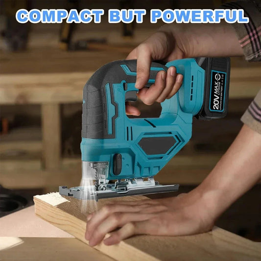 serra curva elétrica Makita de 18V, 3000RPM.