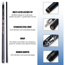 Taco de bilhar profissional 12,75 mm, ponta multicamadas de carbono premium