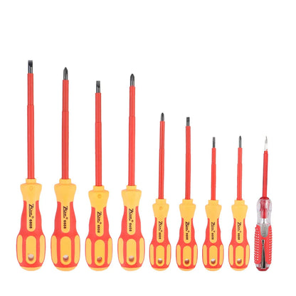 Conjunto de chaves de fenda isoladas para eletricistas.