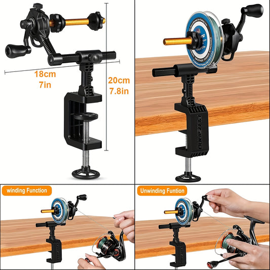 Bobinador de linha de pesca PLUSINNO com função de desenrolamento