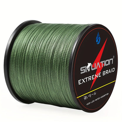 Linha de pesca resistente e suave de 500 m/1640 pés, linha trançada