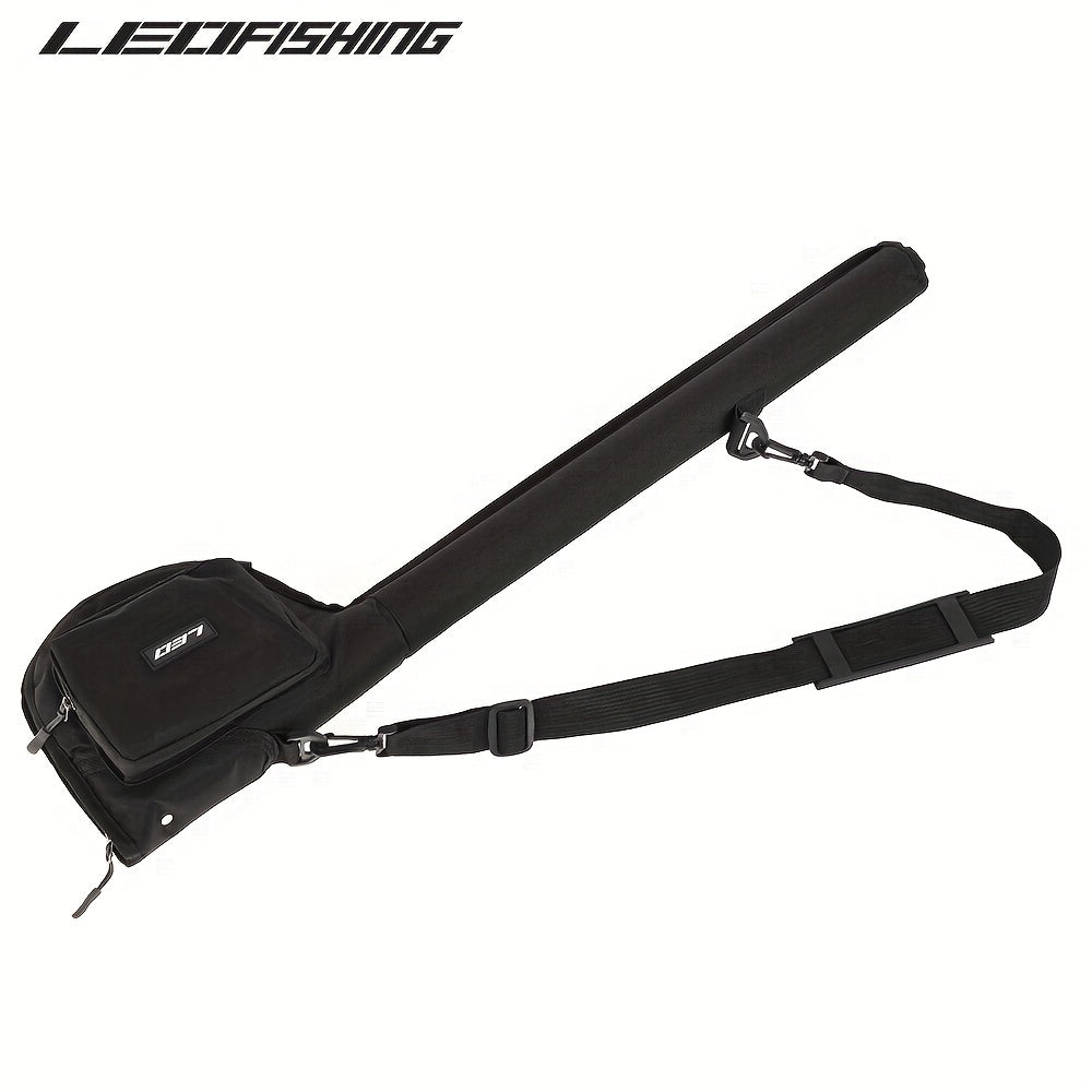 LEOFISHING Estojo de armazenamento de luxo para varas e molinetes de pesca com mosca - à prova d'água, proteção completa, compacto, durável e portátil, bolsa para equipamentos para viagens de pesca em água doce - fácil de transportar e armazenar