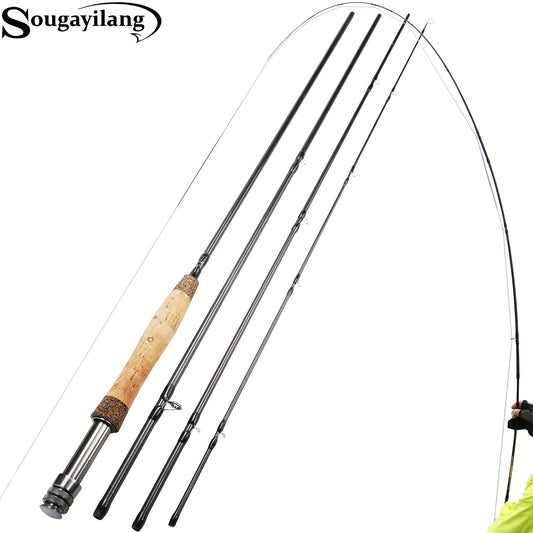Vara de pesca com mosca Sougayilang 5/6WT em grafite
