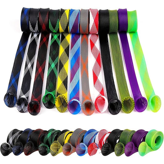 Pacote com 12 capas para varas de pesca em malha trançada - protege varas de arremesso e spinning, ideais para pesca marítima e armazenamento de equipamentos