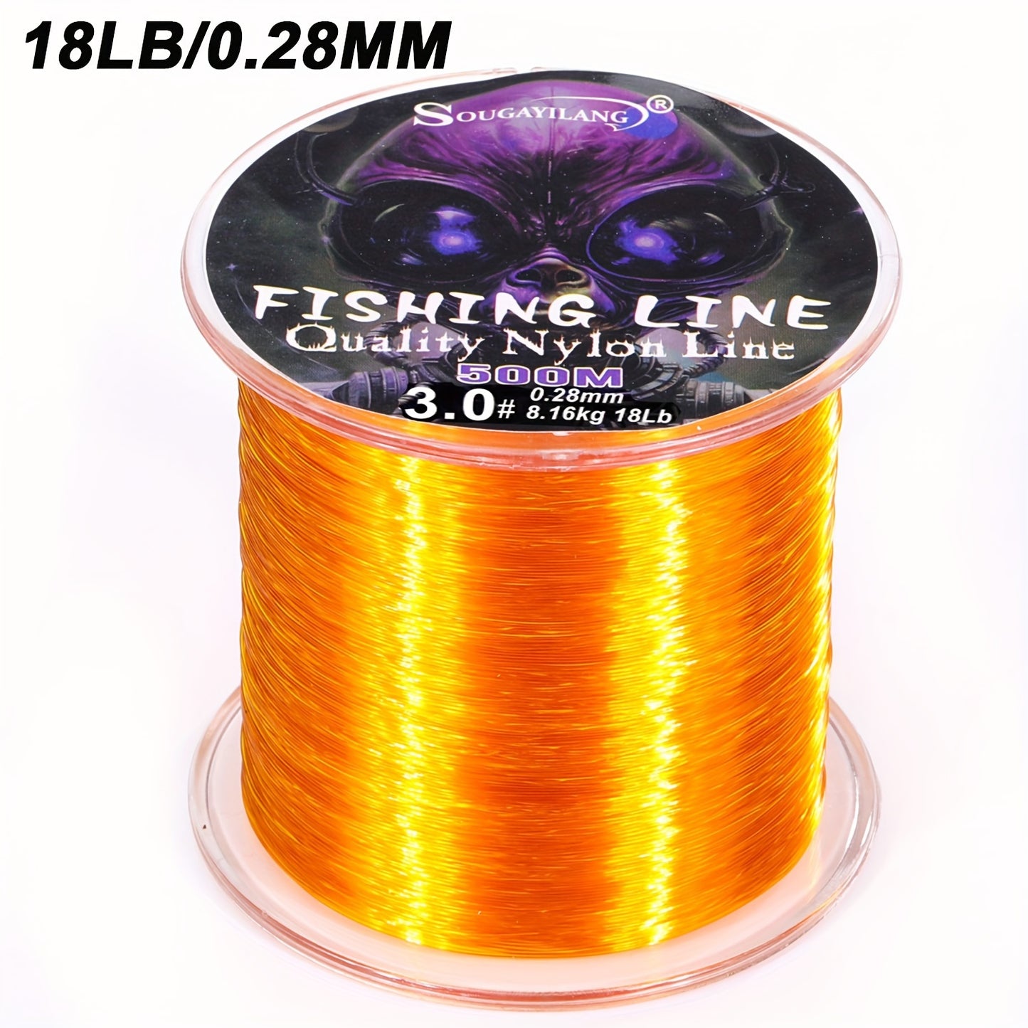 Linha de pesca de nylon ultradurável de 547 jardas/500 m da Sougayilang