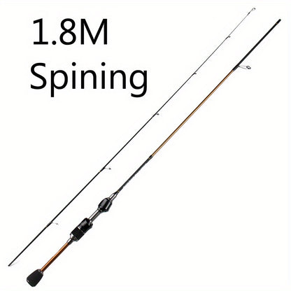 Vara de pesca giratória Skmially Carbon Ul 70,87 polegadas 1,68 m 0,8-5 g Vara de pesca giratória ultraleve para fundição Acessórios para pesca Vara de pesca