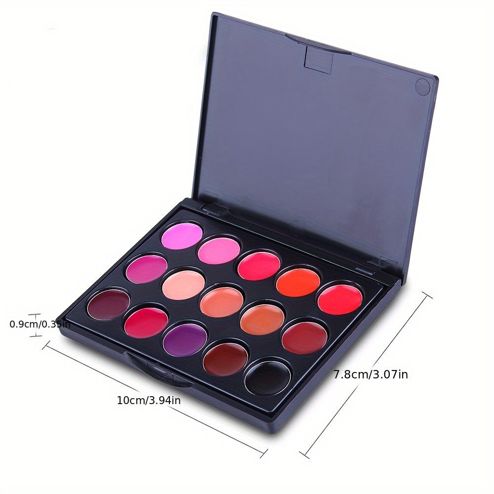 Paleta de batons à prova d'água 15 cores de batons matte.