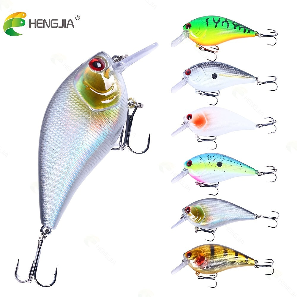 Conjunto de 6 peças de iscas artificiais premium para robalo e lúcio.