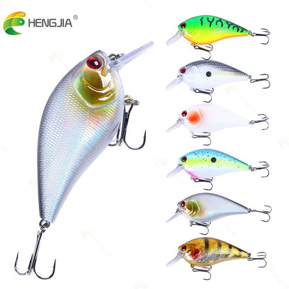 Conjunto de 6 peças de iscas artificiais premium para robalo e lúcio.