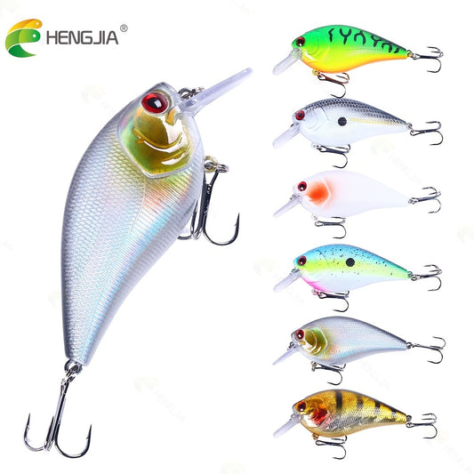 Conjunto de 6 peças de iscas artificiais premium para robalo e lúcio.