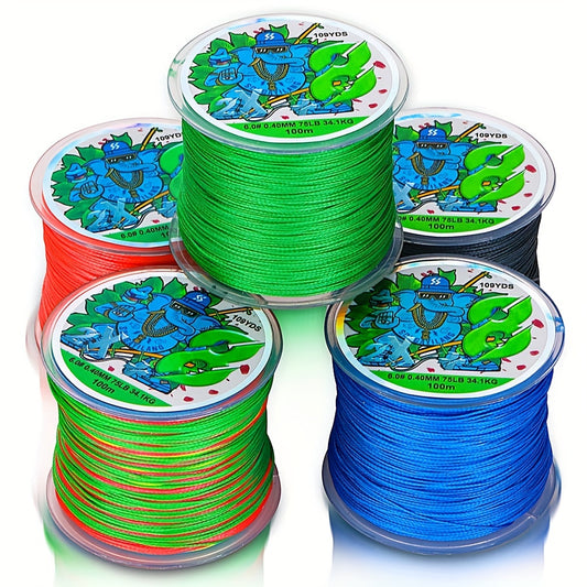 Linha de pesca trançada de PE super-forte com 8 fios