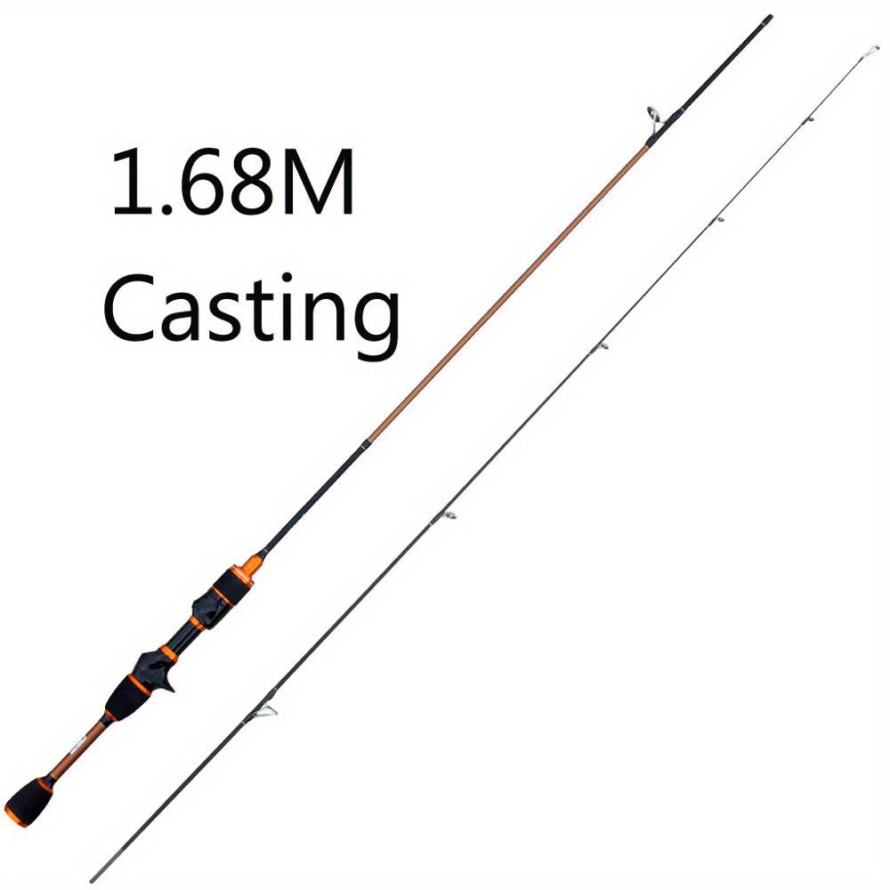 Vara de pesca giratória Skmially Carbon Ul 70,87 polegadas 1,68 m 0,8-5 g Vara de pesca giratória ultraleve para fundição Acessórios para pesca Vara de pesca