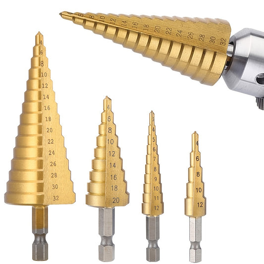 Aumente seu poder de perfuração com este conjunto de brocas escalonadas