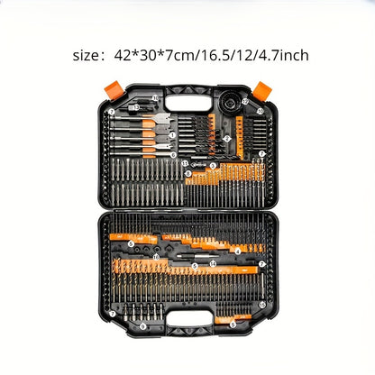Conjunto de 246 brocas HSS revestidas de titânio - Corte, perfuração e polimento