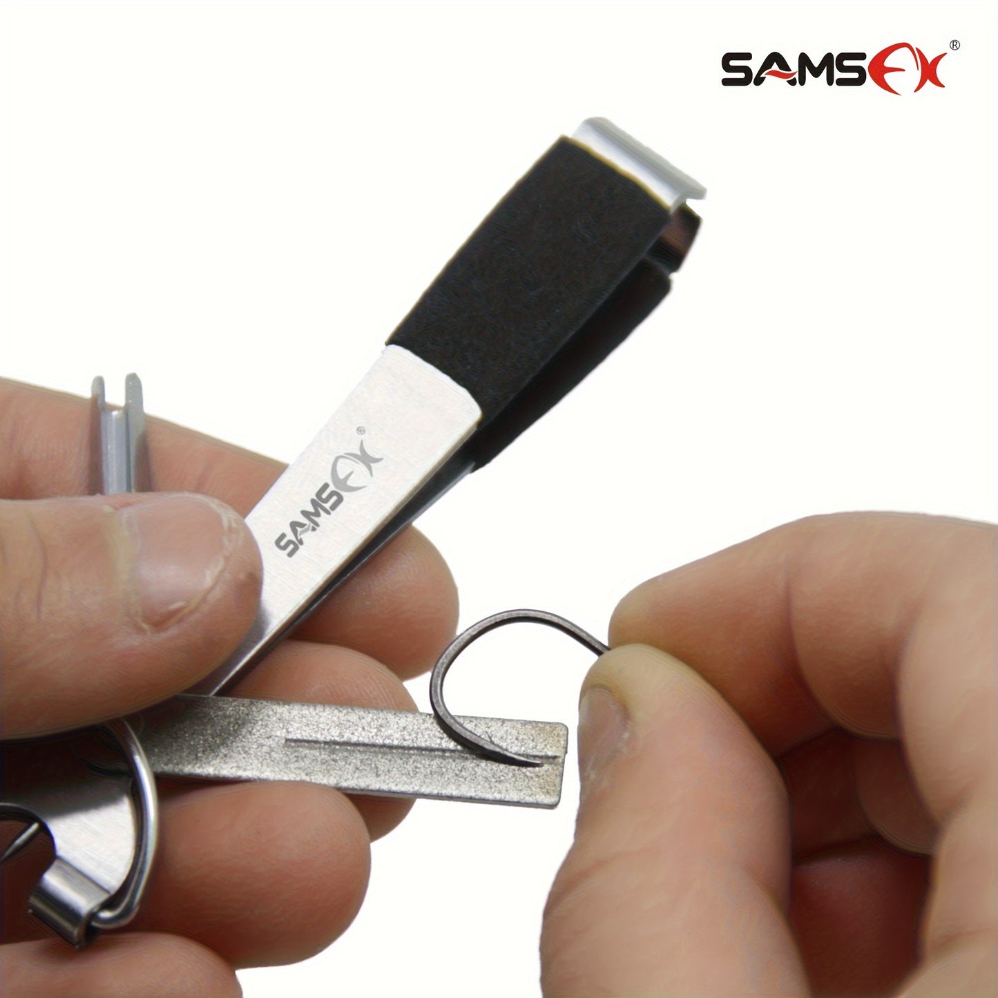 Kit de ferramentas para linha de pesca SAMSFX - Nós de amarração rápidos, afiador