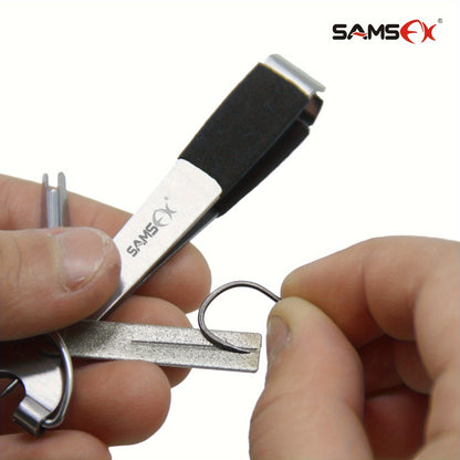 Kit de ferramentas para linha de pesca SAMSFX - Nós de amarração rápidos, afiador