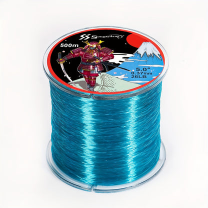 Linha de pesca de nylon monofilamento premium Sougayilang 4X, 500 m/546 jardas,