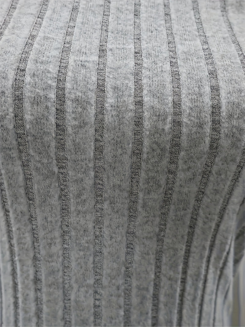 Vestido casual em formato de A, de malha, com costura colorida