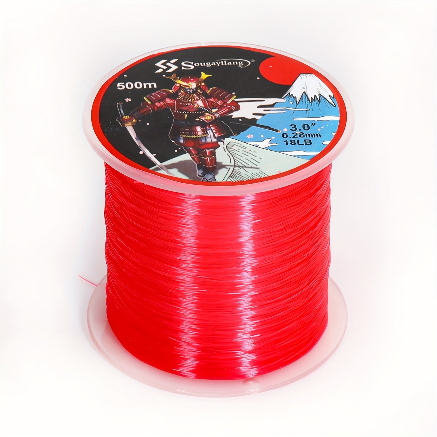 Linha de pesca de nylon monofilamento premium Sougayilang 4X, 500 m/546 jardas,