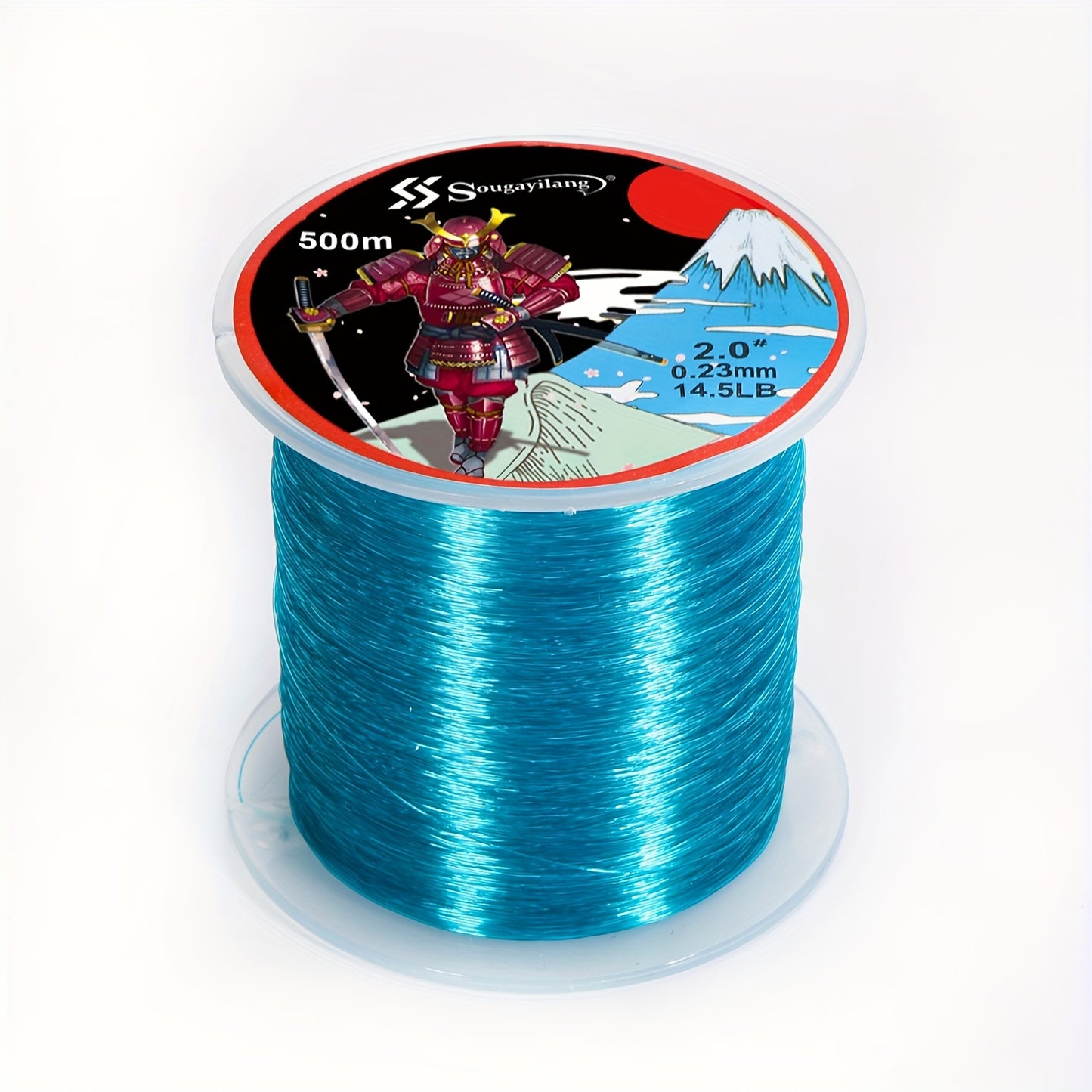 Linha de pesca de nylon monofilamento premium Sougayilang 4X, 500 m/546 jardas,