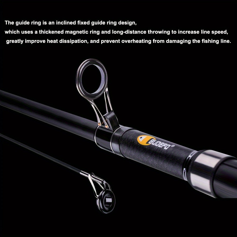 Vara de pesca telescópica BUDEFO Surf Spinning, ideal para  viagem