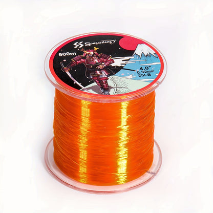 Linha de pesca de nylon monofilamento premium Sougayilang 4X, 500 m/546 jardas,