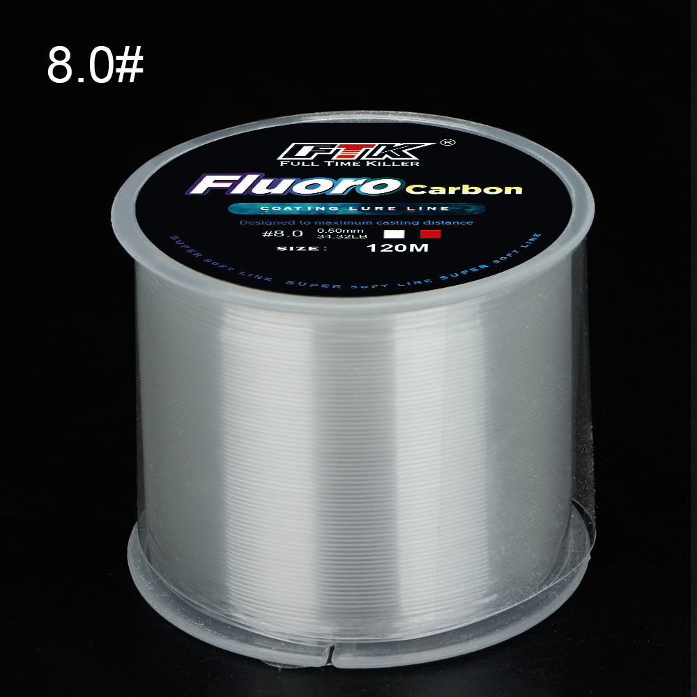 Linha de pesca de carpa monofilamento de nylon com revestimento de microfluorcar